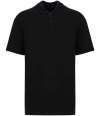 NS204 Native Spirit Drop Shoulder Piqué Polo Shirt Black colour image